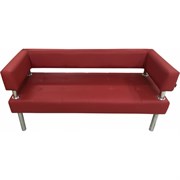 Трехместный диван Мягкий Офис красный