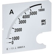 Сменная шкала к амперметру IEK э47