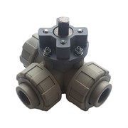 Трехходовой шаровой кран TECHNO 3015-PP