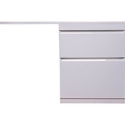 Напольная тумба Style Line Даллас 130, Люкс белая, PLUS, ЭМАЛЬ