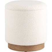 Пуф Стул Груп Холли S, с ящиком, тедди, белый