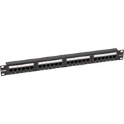 Патч-панель NTSS 24 UTP порта RJ45, cat.5е, 1U, Dual IDC, без органайзера