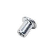 Оцинкованная плоская мебельная декоративная гайка ЦКИ М6х12х15 100 шт.