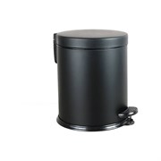 Урна с педалью PRIMANOVA 5, металл/мат.чёрный, высота 27 см, диаметр 20,5 см
