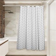 Штора для ванной Сантис peva pv-132 (елочка) 75 gsm 180x180 см