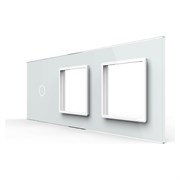 Панель для сенсорного выключателя и двух розеток LIVOLO BB-C7-C1/SR/SR-11