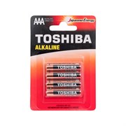 Алкалиновый элемент питания Toshiba LR03 RED 4/card