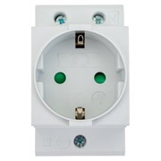 Розетка на DIN рейку PRO MRD1016E 16А с заземлением ЭРА Б0057482