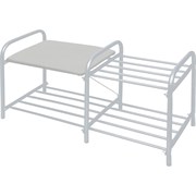 Этажерка Nika НИКА "Люкс" ЭТЛ1-1 ЭТЛ1-1/МС светло-серый/матовый серый