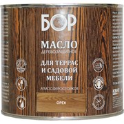 Деревозащитное масло для террас и садовой мебели БОР 4690417061488