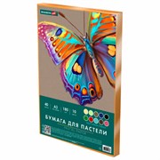 Бумага для пастели БОЛЬШАЯ А3 в коробке, 40 листов 10 цветов, 180 г/м2, BRAUBERG ART CLASSIC, 116350
