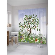 Шторка-занавеска для ванной JoyArty Весеннее деревце