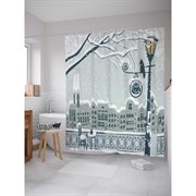 Шторка-занавеска для ванной JoyArty Зимние холода