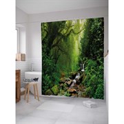 Шторка-занавеска для ванной JoyArty Ручей в лесу