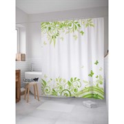 Шторка-занавеска для ванной JoyArty Светлые завитки