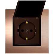 Розетка Metronex Exclusive Champagne Metallic