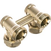 Угловой Н-образный узел нижнего подключения RIFAR HERZ 3000