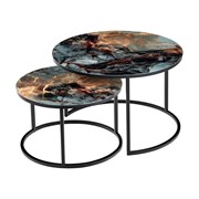 Набор кофейных столиков BRADEX Tango космический с черными ножками