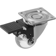 Полиуретановое прозрачное мебельное колесо А5 44050Sb