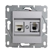 Розетка для сетевого кабеля Metronex Silver