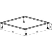 Каркас для литьевого поддона Aquanet 00267175