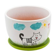 Керамический горшок Вещицы кот