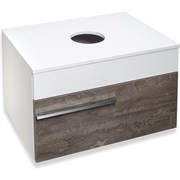 Подвесная тумба под накладной умывальник Runo Вудлайн 65