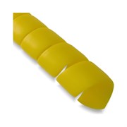 Спиральная пластиковая защита PARLMU HPS-42-F12, полипропилен высокой очистки, размер 42, плоская поверхность, цвет желтый, длина отрезка