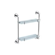 Двойная стеклянная полочка RavSlezak COA0802