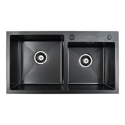 Комплект кухонная мойка WISENT WG37843B-S/341-11-24/W405B/W302644B