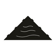 Полка RGW MT-02B/черная волна, металл 1.5 мм