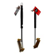 Прямая латунная щетка для чистки решеток 800 Degrees Triple Head Row Brush