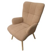 Кресло BRABIX Soft LC-305, фактурная ткань букле (экомех), светло-бежевое, 533147