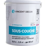 Укрывная краска-грунт для декоративных штукатурок VINCENT DECOR DECOR SOUS COUCHE