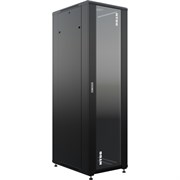 Напольный универсальный серверный шкаф NTSS NTSSR 42U 600x800мм, 4 профиля 19, двери стекло и сплошная металл, боковые стенки съемные, регулируе