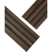 Реечные панели LAKO ПВХ Орех тёмный 1000x160x23мм, 1,6м2