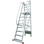 Передвижная складная лестница с площадкой НОВАЯ ВЫСОТА 3540108