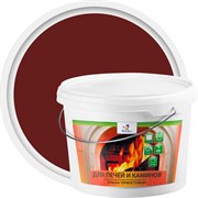 Краска для печей и каминов Резолюкс 0,9 кг красно-коричневый