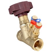 Усиленный латунный муфтовый балансировочный клапан DN.ru КБЛР-015-16