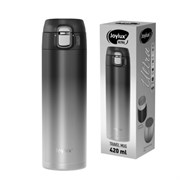 Термокружка 420 мл JOYLUX (ДЖОЙЛЮКС ULTRA GRADIENT, нержавеющая сталь SUS304, черный/серый, 700274