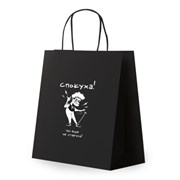 Пакет подарочный (1 штука) 26х13х32 см (L) "Ещё не старуха", крафт, ЗОЛОТАЯ СКАЗКА, 700850