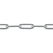 Сварная длиннозвенная оцинкованная цепь Rizzel DIN 763 LLC 3