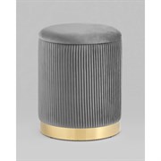 Пуф Стул Груп Шарлотта с ящиком, велюр серый