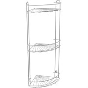 Угловая тройная полка для ванной комнаты и кухни Fora Romia