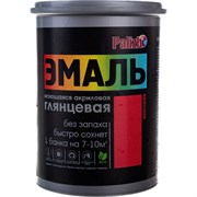 Акриловая эмаль Palizh глянцевая 604 красная 1кг 1/6