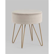 Пуф Стул Груп Спейси велюр светло-серый