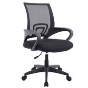 Кресло CROMEX (КРОМЕКС) "Top CH-695", с подлокотниками, сетка/ткань TW, черное, 533065