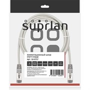 Патч-корд SUPRLAN FTP 5e 4x2 26AWG (7x0.16мм) Cu LSZH серый 2м