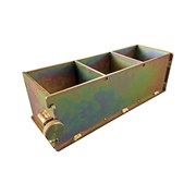 Оцинкованная трехгнездовая кубическая форма TeaM 3ФК-70/4