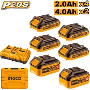Комплект аккумуляторов INGCO SUPER INDUSTRIAL P20S
